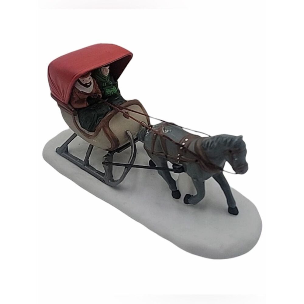 Dept 56 One Horse Open Sleigh Heritage Village Collection 5982-0 Retired 1988